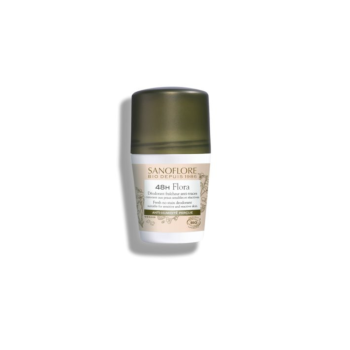 Déodorant 48h flora Sanoflore - roll-on de 50ml