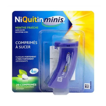 Niquitin Minis 4mg sans sucre - 20 comprimés à sucer