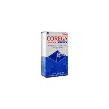 Corega Poudre Ultra fixation pour prothèses dentaires Polident - flacon de 40 g