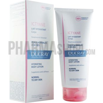 Ictyane lait hydratant corps Ducray - tube de 200 ml
