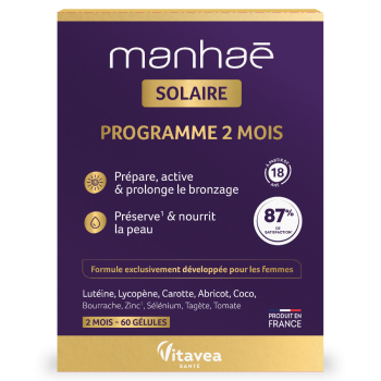 Manhaé Solaire Vitavea - boîte de 60 gélules