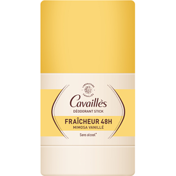 D&eacute;odorant fra&icirc;cheur 48h mimosa vanill&eacute; Rog&eacute; Cavaill&egrave;s - stick de 50ml