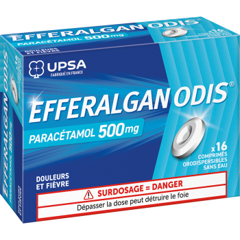 EfferalganOdis 500mg comprimé orodispersible - boîte de 16 comprimés