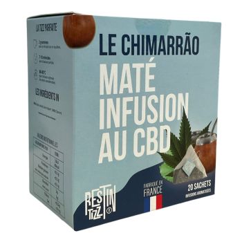 Infusion Maté Le Chimarrao au CBD bio Rest In Tizz - boîte de 20 sachets