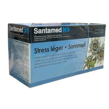 Santamed N9 stress léger et sommeil tisane - boite de 24 sachets 