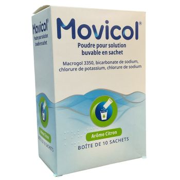 Movicol arôme citron poudre pour solution buvable en sachet - boîte de 10 sachets