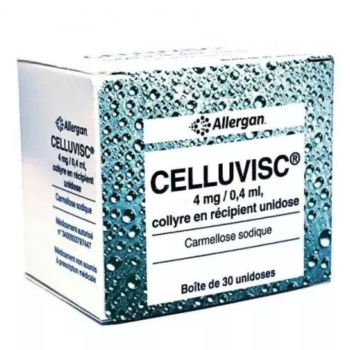 Celluvisc 4mg/0,4ml collyre en récipient unidose - boîte de 30 unidoses