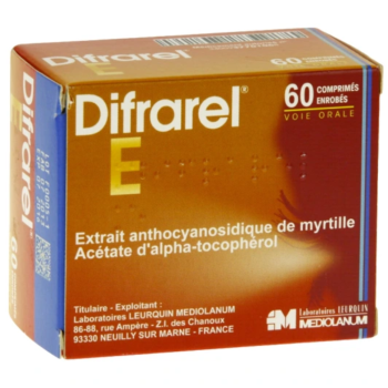 Difrarel E - 60 comprimés enrobés
