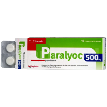 Paralyoc 500mg lyophilisat oral - boîte de 16 lyophilisats