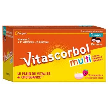 Vitascorbol Multi Junior - boite de 30 comprimés à croquer