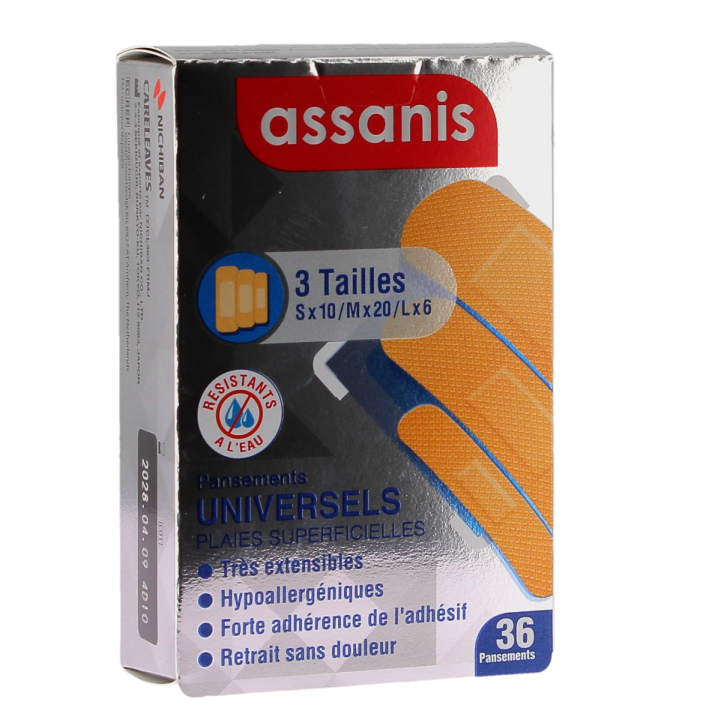 Pansements universels plaies superficielles Assanis