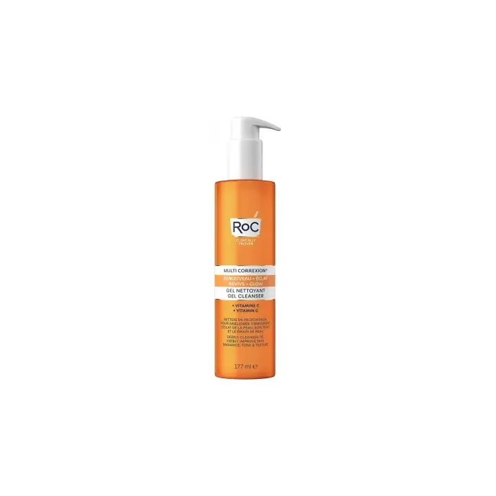 Multi Correxion gel nettoyant renouveau et éclat RoC - flacon-pompe de 177ml