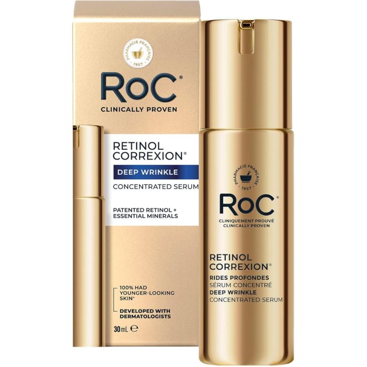 Rétinol breveté rides profondes sérum concentré RoC - flacon de 30ml