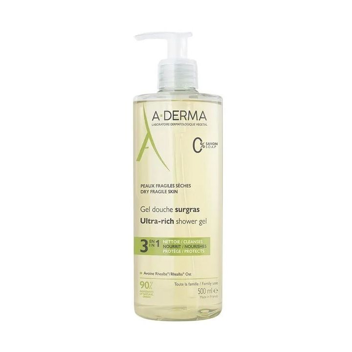 Gel douche surgras A-Derma