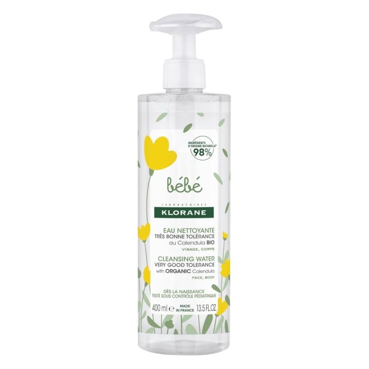 Eau nettoyante sans rinçage Klorane Bébé