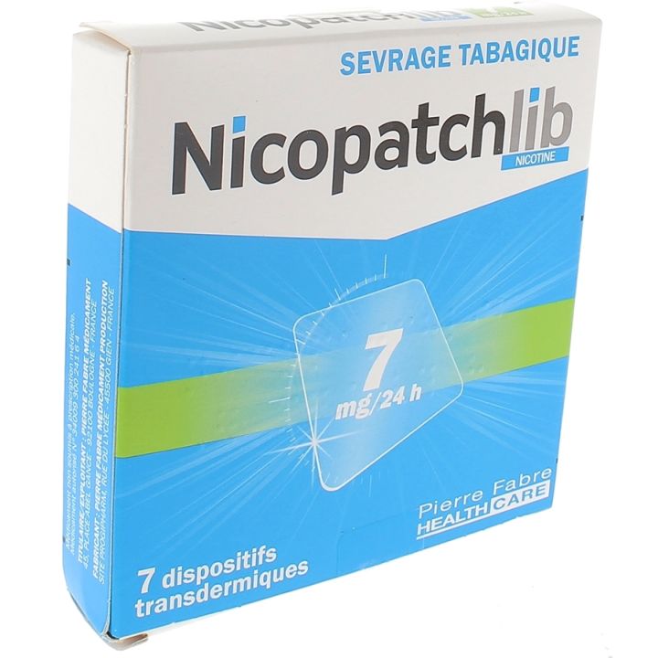 NicopatchLib 7 mg/ 24h - boîte de 7 dispositifs transdermiques