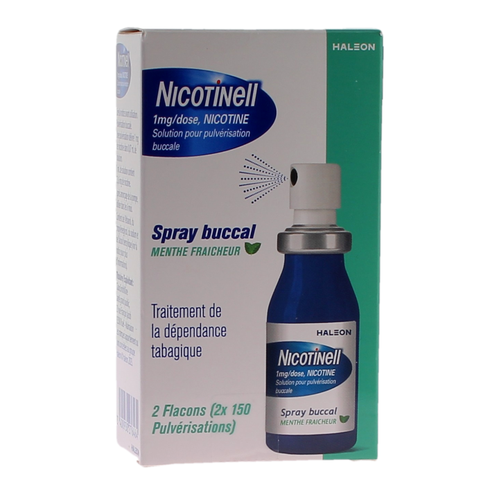 Nicotinell Spray nicotine 1mg/dose - boîte de 2 flacons de 13,2ml