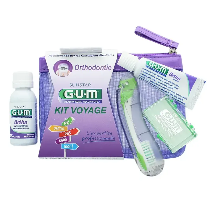 Kit voyage Orthodontie Gum - trousse de 4 produits