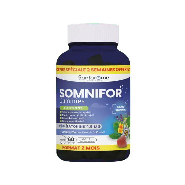 Somnifor gummies  Santarome - pot de 60 gummies 