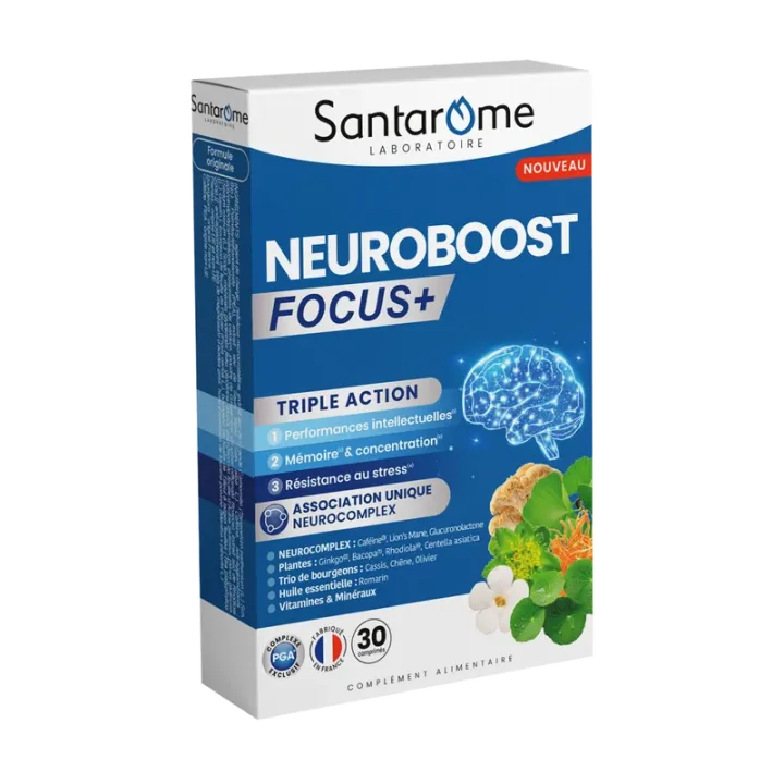 Neuroboost focus+ Santarome - 30 comprimés