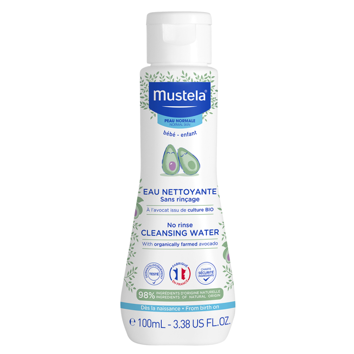 Eau nettoyante sans rinçage Mustela - flacon de 100ml