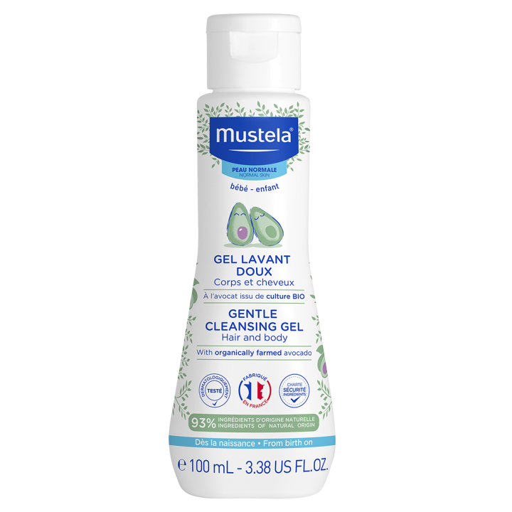 Gel lavant doux corps et cheveux Mustela - flacon de 100ml