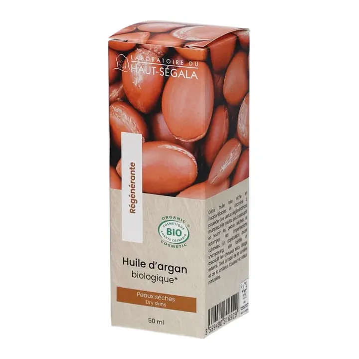 Huile d'Argan bio régénérante Laboratoire Haut-Ségala - flacon de 50ml