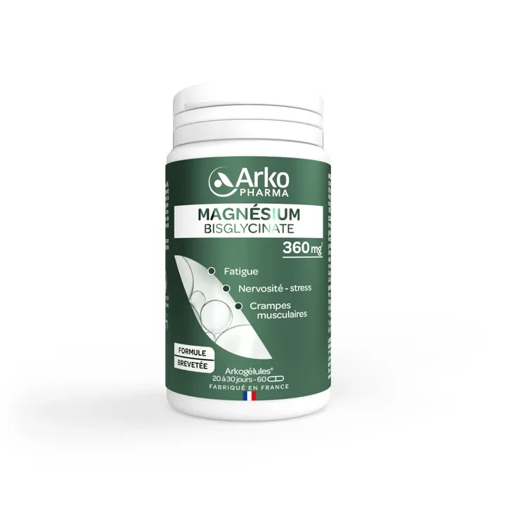 Magnésium bisglycinate 360mg Arkopharma - 60 gélules