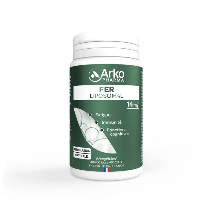 Fer liposomal 14mg Arkopharma - 60 gélules
