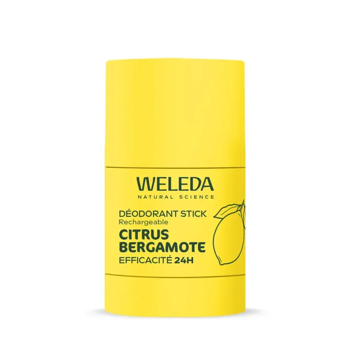 Déodorant rechargeable citrus bergamote Weleda - stick de 50g