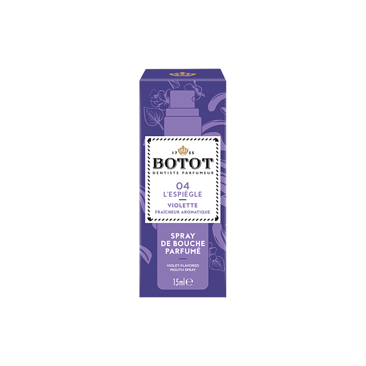 Spray de bouche parfumé Violette 04 l'Espiègle Botot - spray de 15ml