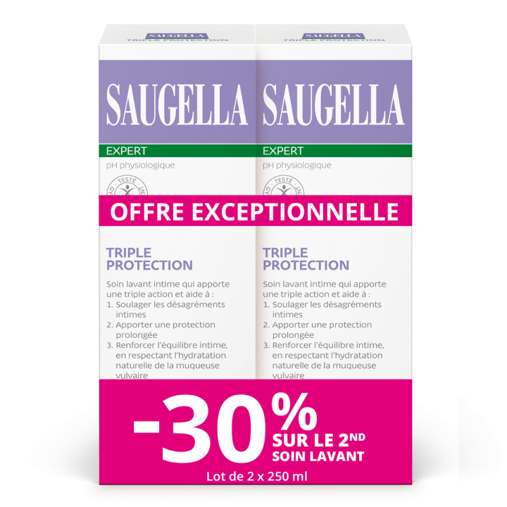 Soin lavant intime triple protection Saugella