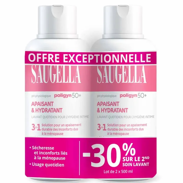 Poligyn 50+ soin lavant intime Saugella