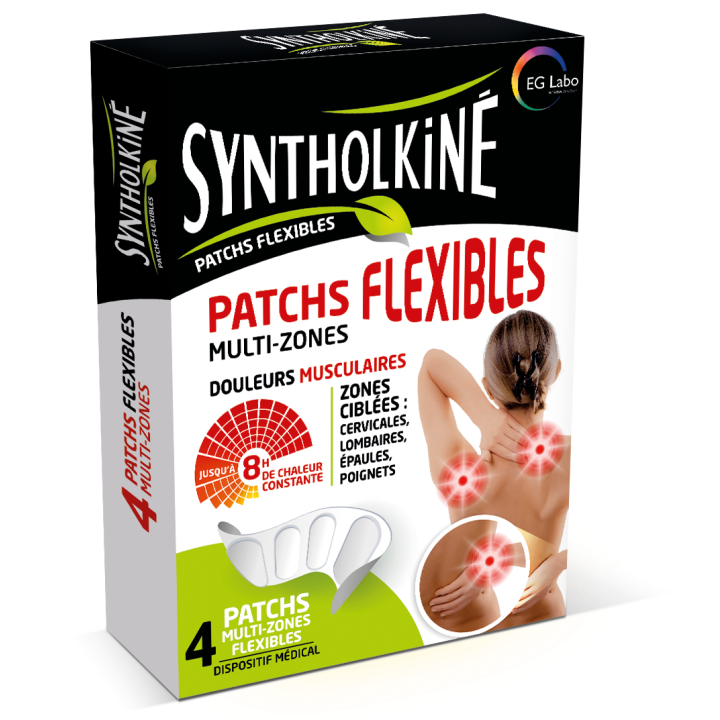 Patchs chauffants flexibles multi-zones Syntholkiné - boite de 4 patchs