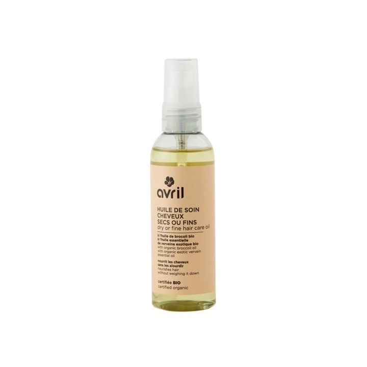 Huile de soin cheveux secs ou fins bio Avril - spray de 100ml