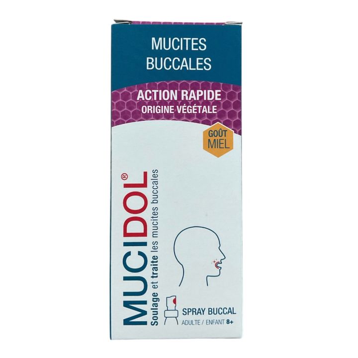 Mucidol spray mucites buccales goût miel PediAct – 20 ml