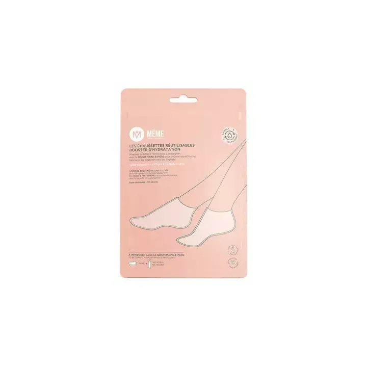 Chaussettes de soin réutilisables booster hydratation Même - 1 paire de chaussettes