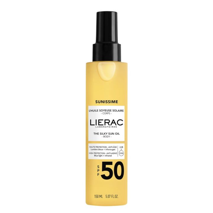 L'huile soyeuse solaire corps Lierac - spray de 150ml