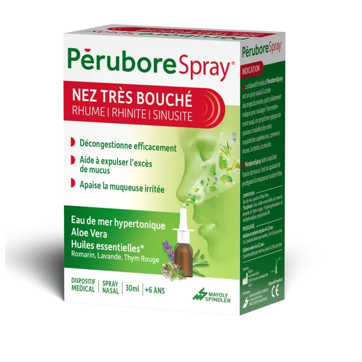 Pérubore spray nez très bouché - flacon de 30ml