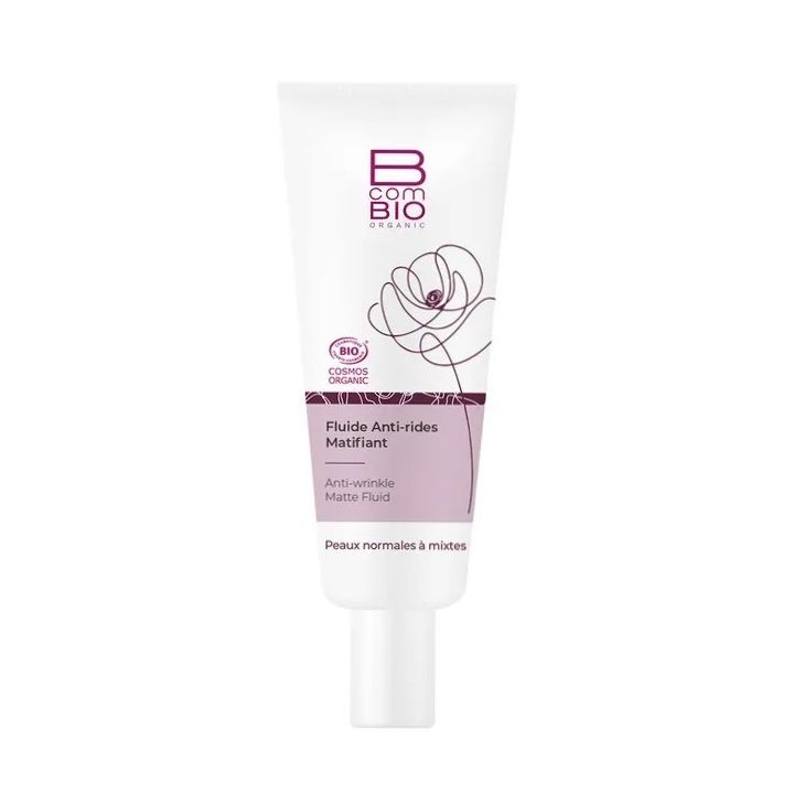 Fluide anti-rides matifiant BcomBIO - tube de 50ml