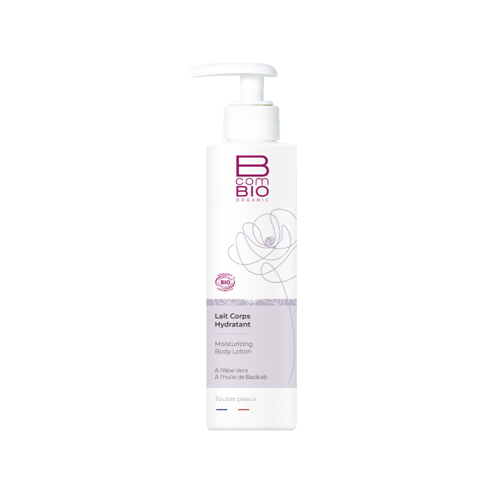 Lait corps hydratant BcomBIO - flacon pompe de 200 ml