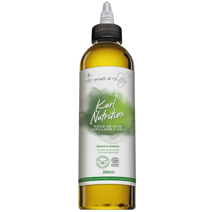Kurl nutrition huile de soin capillaire 3en1 Les secrets de Loly - flacon de 250ml