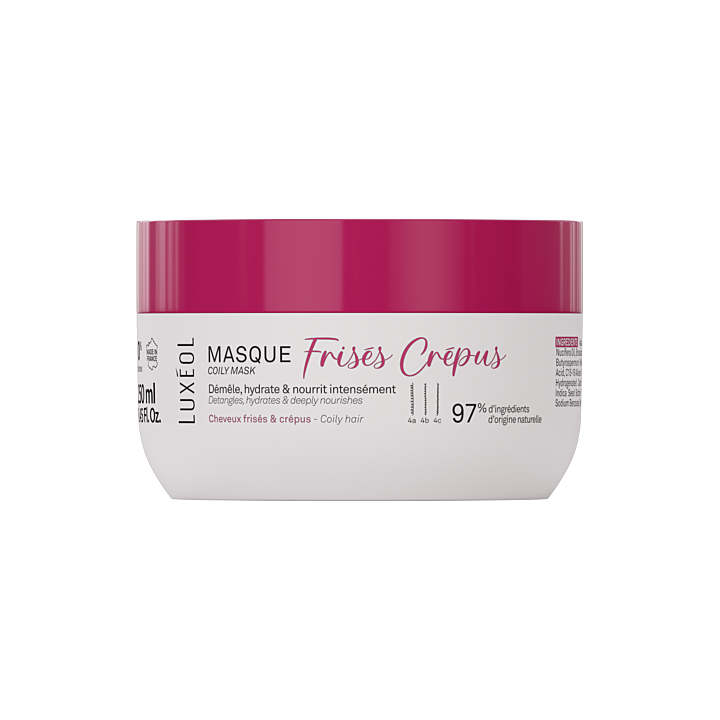 Masque frisés crépus Luxéol - pot de 250ml