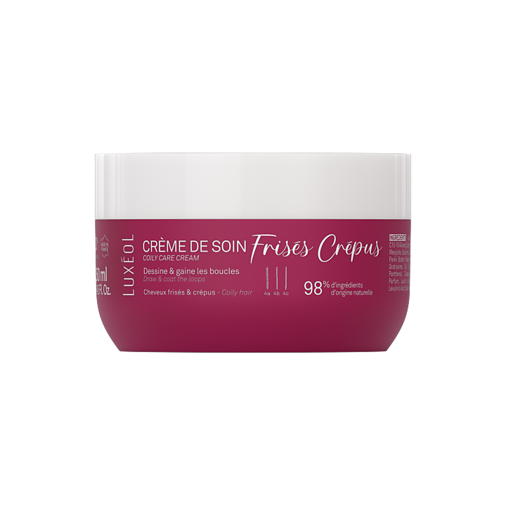 Crème de soin frisés et crépus Luxéol - pot de 250ml