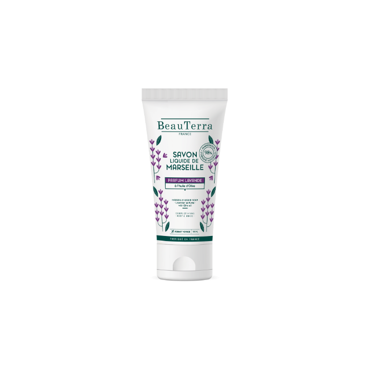 Savon de Marseille lavande Beauterra - tube de 100ml