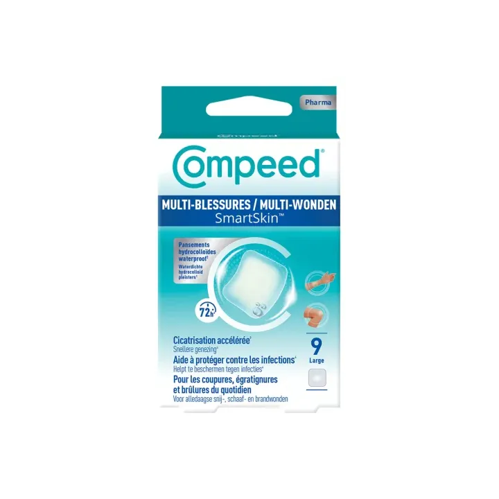 Smartskin pansement multi-blessures large Compeed - 9 pansements