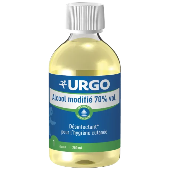 Alcool modifié 70% vol Urgo - flacon de 200ml