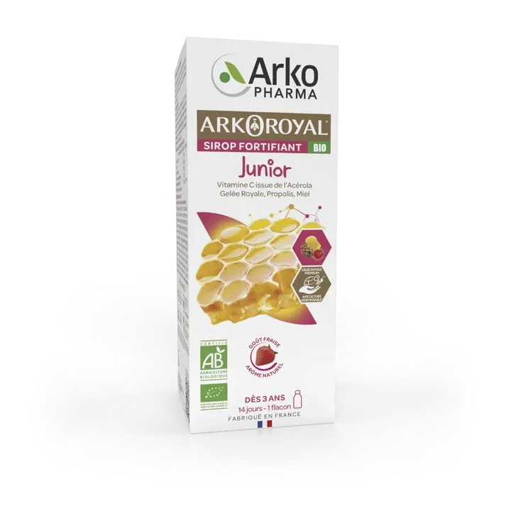Arkoroyal sirop fortifiant junior bio Arkopharma - flacon de 140ml
