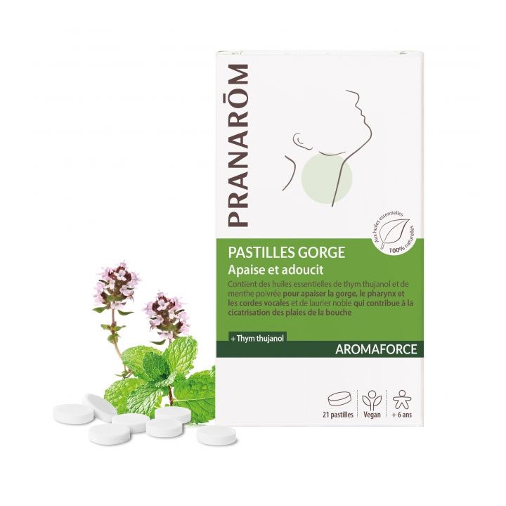 Aromaforce Pastilles Apaisantes Pranarôm - boîte de 21 pastilles