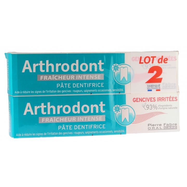 Arthrodont pâte dentifrice fraîcheur intense gencives irritées Pierre Fabre